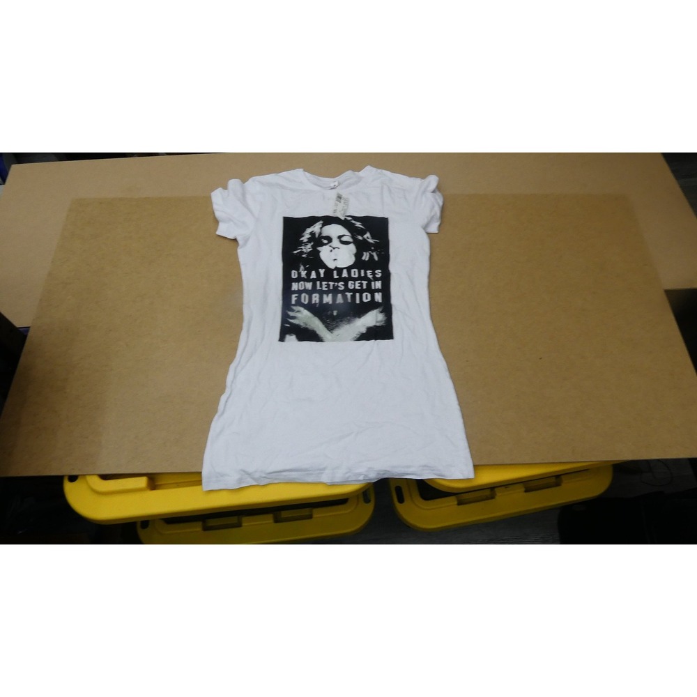 A-too Graphic Tee Womens L White Formation Beyonce Inspired Short Sleeve Shirt